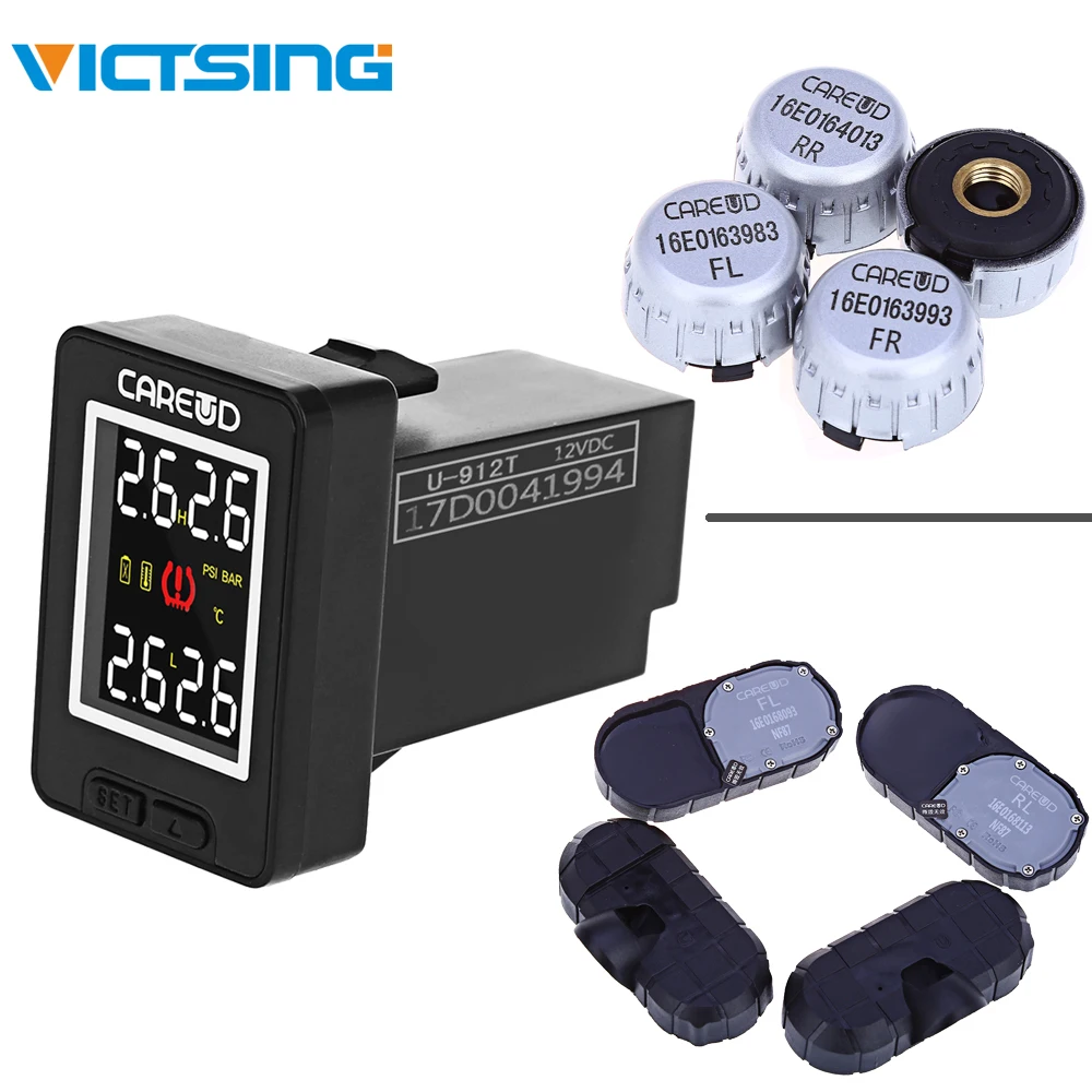 VicTsing автомобиль TPMS U912 433 92 мГц Беспроводной шин Давление мониторинга Системы 4