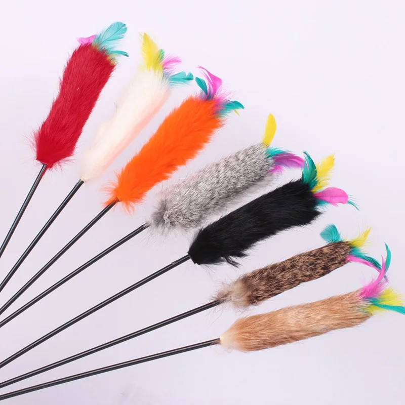 7 шт./лот милая игрушка для домашних животных кошка Пластиковая Палочка