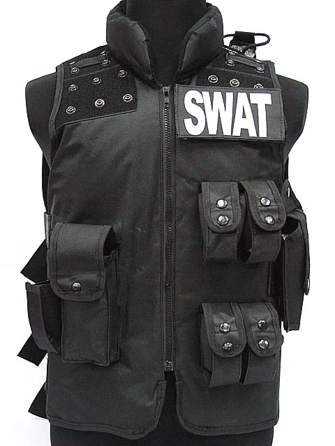 

Мужская снаряжение для страйкбола, Охотничий Жилет, полицейский жилет для страйкбола, модель Molle, тактический черный военный жилет CS, защитное снаряжение