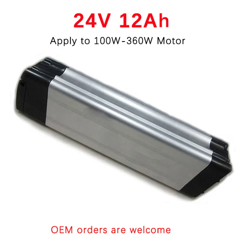 24V 12Ah 360W комплект литий ионный батарей для электровелосипеда Серебряная рыба