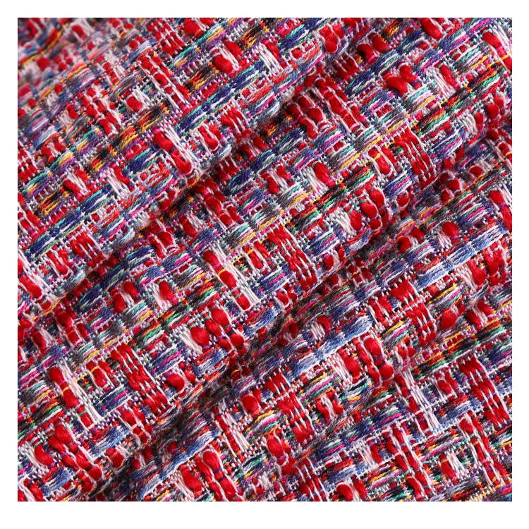 Окрашенная пряжа смешанного цвета твидовая ткань осенне зимнее пальто fabrics