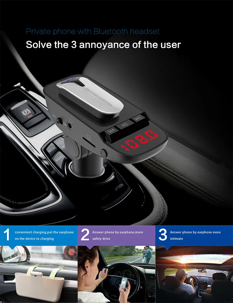 CDEN Автомобильный mp3 музыкальный плеер Bluetooth гарнитура Bluetooth автомобильный комплект fm-передатчик U диск/TF карта плеер автомобильное зарядное устройство мультимедийная игра