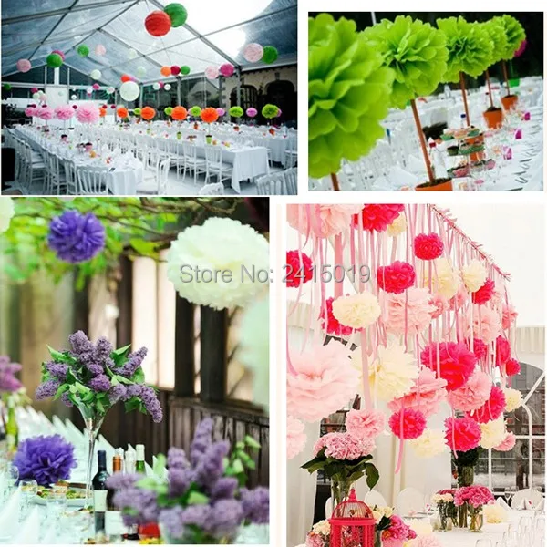 24 шт. Декоративная гирлянда из папиросной бумаги | Дом и сад