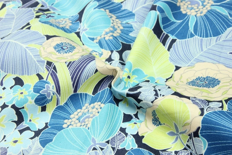Nordic Style 100% Cotton Fabric Beautiful Floral Prints DIY for Cushion Cover/Dress/Handbag Oxford | Дом и сад