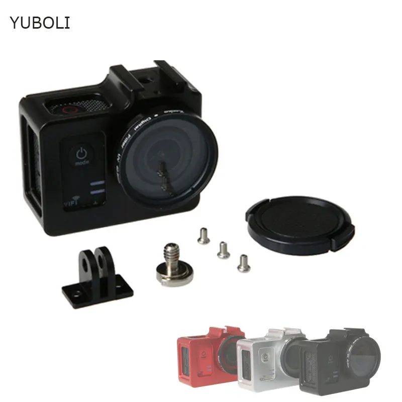 Новый защитный чехол для SJCAM sj5000 из алюминиевого сплава металлическая рамка + УФ