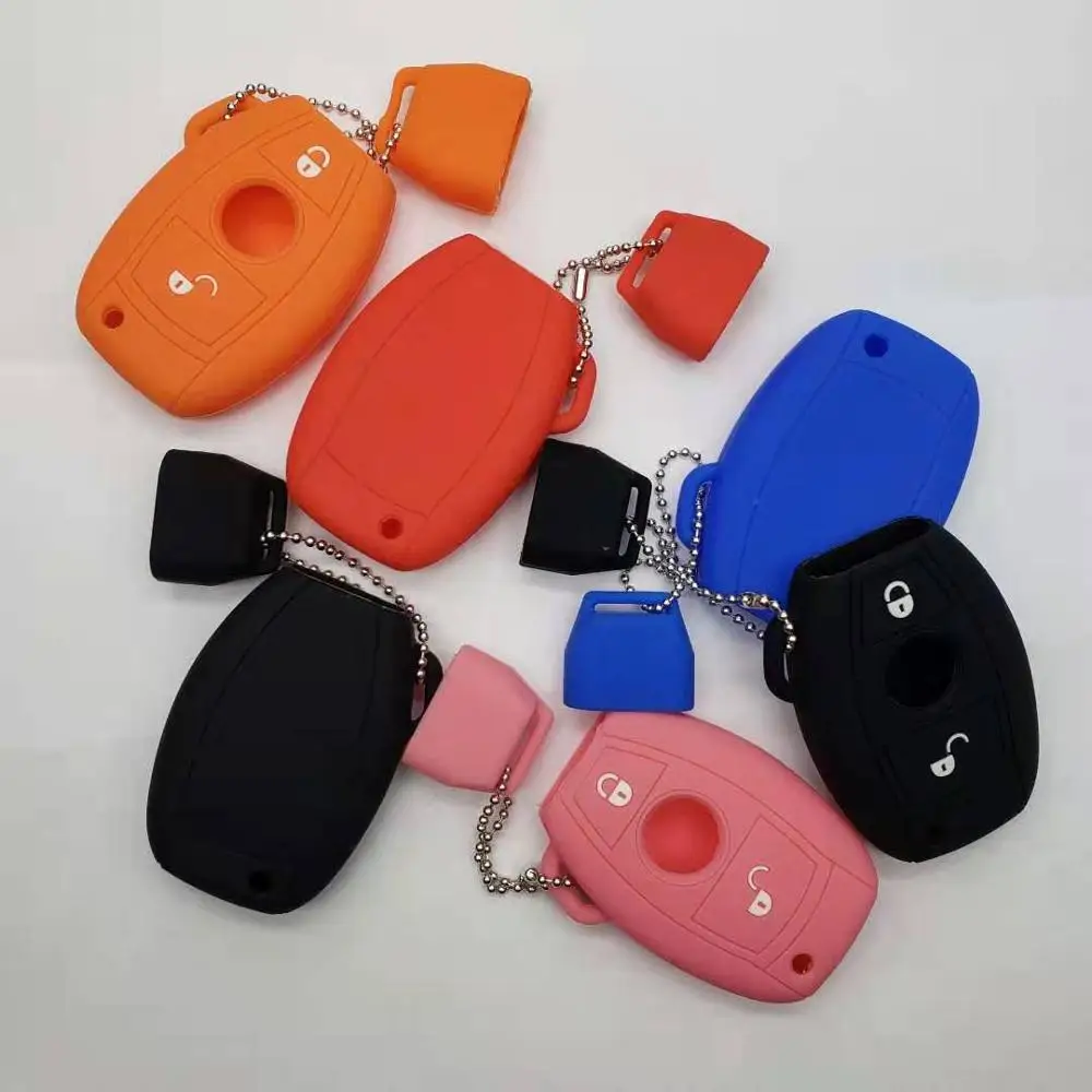 2 кнопки дистанционного ключа Держатель Силиконовый чехол для Mercedes Benz BGA E S G CLK SLK