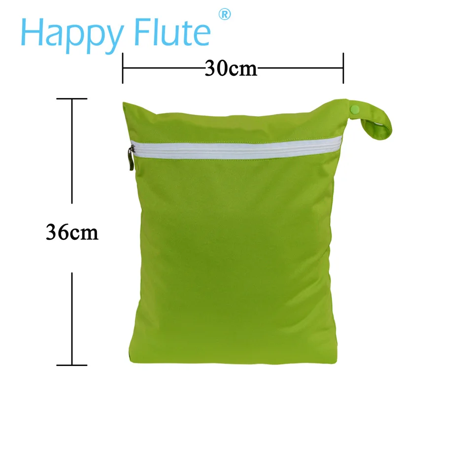 Счастливые флейты Многоразовые водонепроницаемые 30*36 см Wetbag для тканевых подгузников 8 цветов avilab