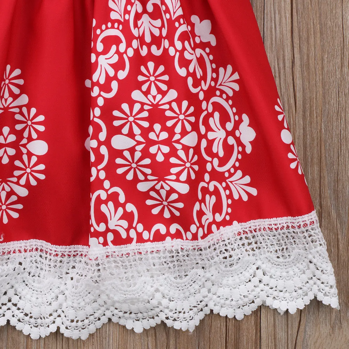Infant Toddler Kids Baby Girl Clothes Dresses Princess Party Pageant Red Tutu Flower Dress Girls 2-7Y | Детская одежда и обувь