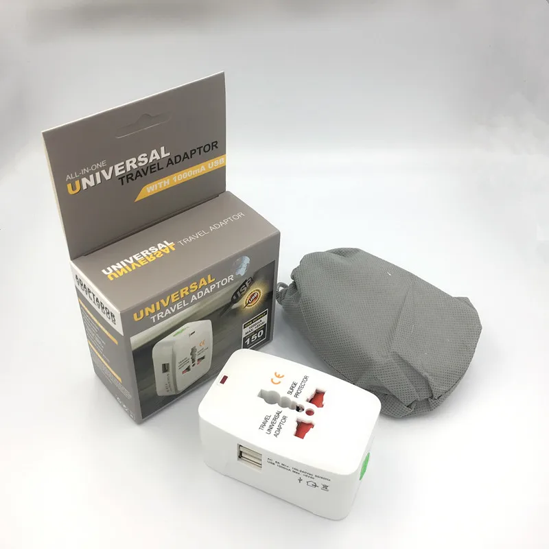 Универсальный мир зарядное устройство Plug все-в-одном Путешествия AC адаптер питания конвертер в США/Великобритании/Австралии/ЕС