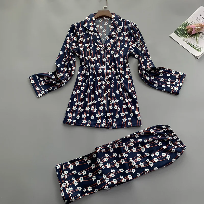 Сексуальный летний женский халат из 2 предметов банный рубашка длинные штаны