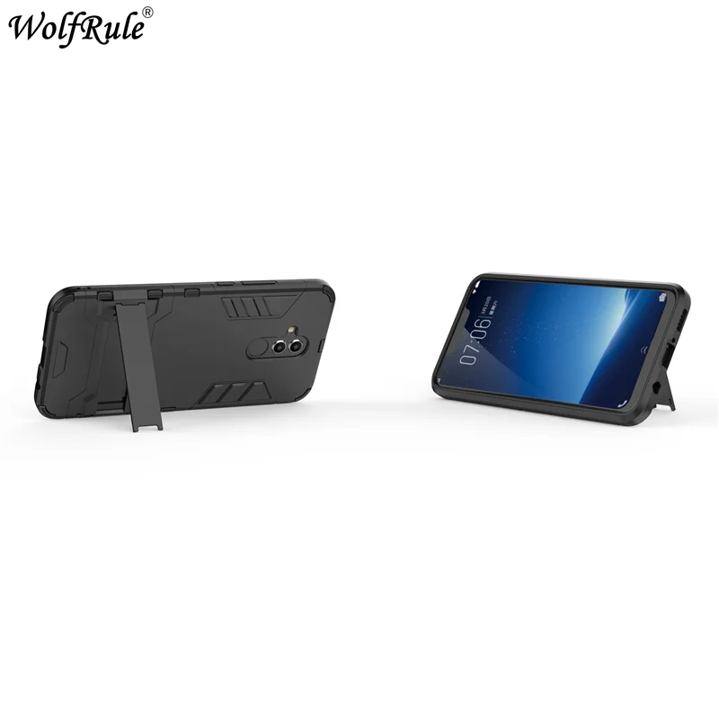 Чехлы для Huawei Mate 20 lite мягкий силиконовый + пластиковый чехол с подставкой Lite Maimang 7