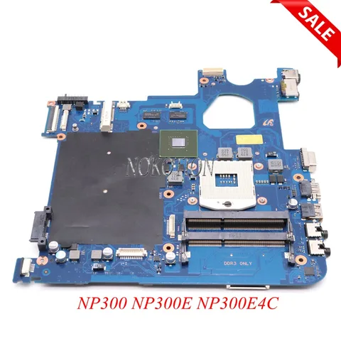 Материнская плата NOKOTION для ноутбука Samsung NP300, NP300E, NP300E4C, HM77, DDR3, GT610M