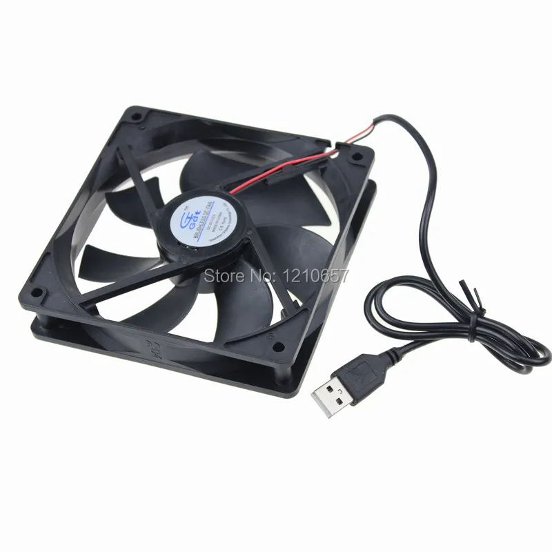 1 шт. Gdstime 120 мм 120x120x25 DC 5 В USB Бесщеточный Охлаждающий вентилятор 1800 об/мин|usb table fan|usb