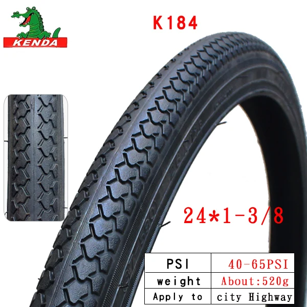 24X1-3-8 K184 KENDA City велосипедные шины K184 покрышки из стальной проволоки 20 22 24 дюйма 20*1-3/8 24*1,5 26*1-3/8 22*1-3/8 шины для активного отдыха - Цвет: 24X1-3-8 K184