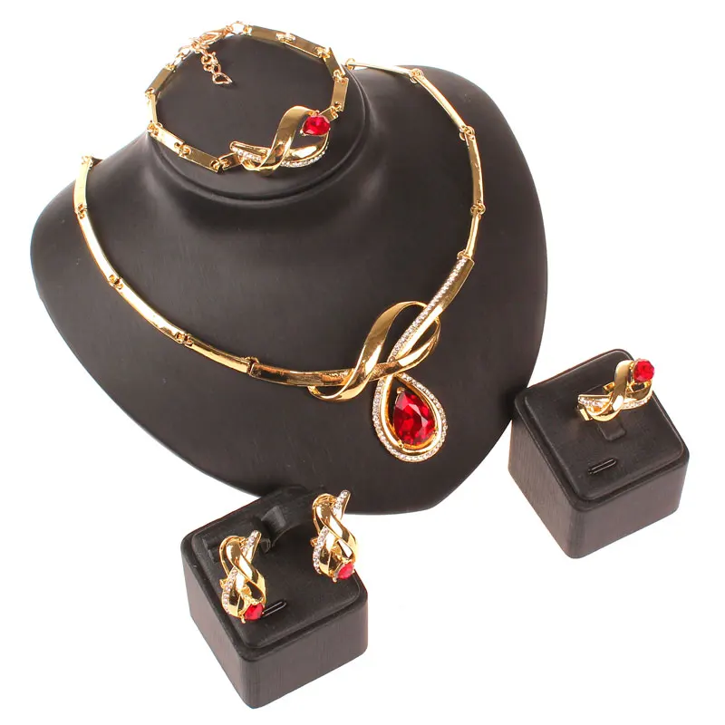 Африканский бисер ювелирный набор золотого цвета 3 прозрачный австрийский