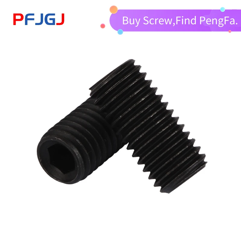 Peng Fa 5 50 шт. M3 M4 M5 M6 M8 M10 DIN916DIN916 почерненный 12 9 класса внутренний шестигранный винт