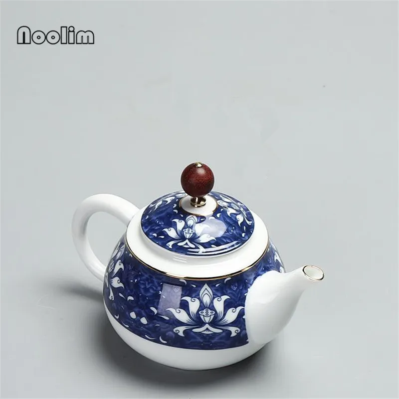 Чайный сервиз сине-белая золотая линия керамика Celadon Zisha Arts Tay китайский