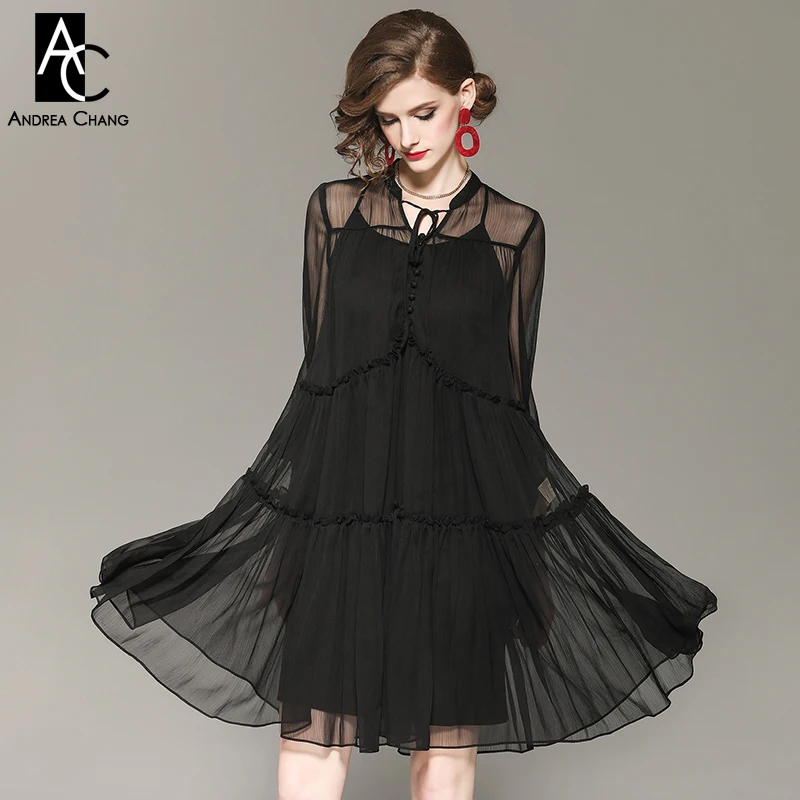 Летнее весеннее женское платье с рукавами фонариками и v образным вырезом на