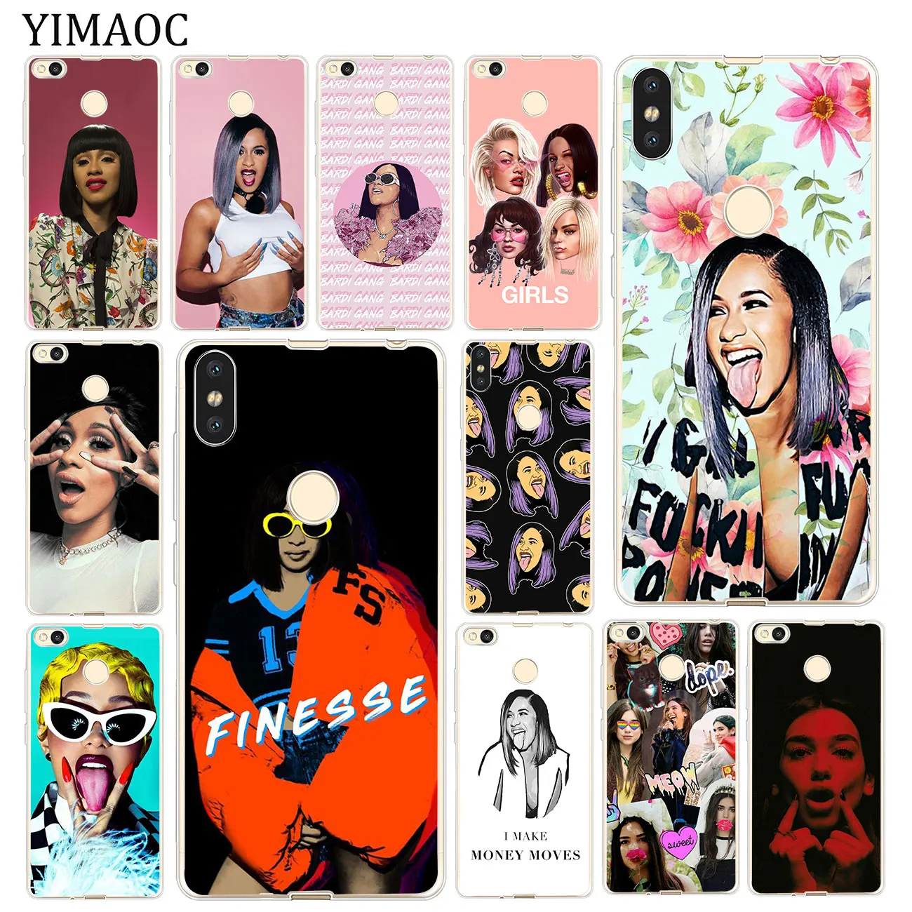 Мягкий силиконовый чехол для телефона YIMAOC Cardi B Xiaomi MI Redmi 8A 7A 6A 5A 4X Note 8 7 6 Pro 5