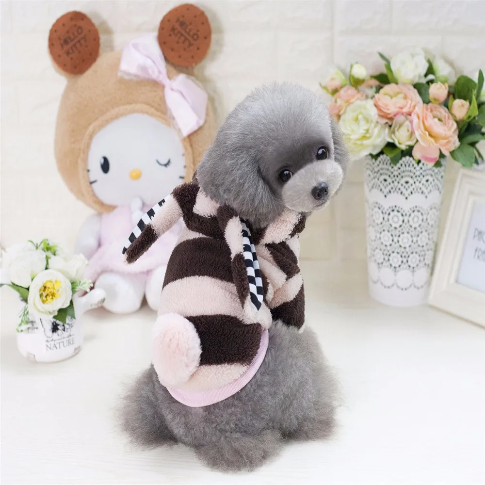 Новое поступление Теплая Флисовая одежда FA86 для собак с большими ушами кроликами