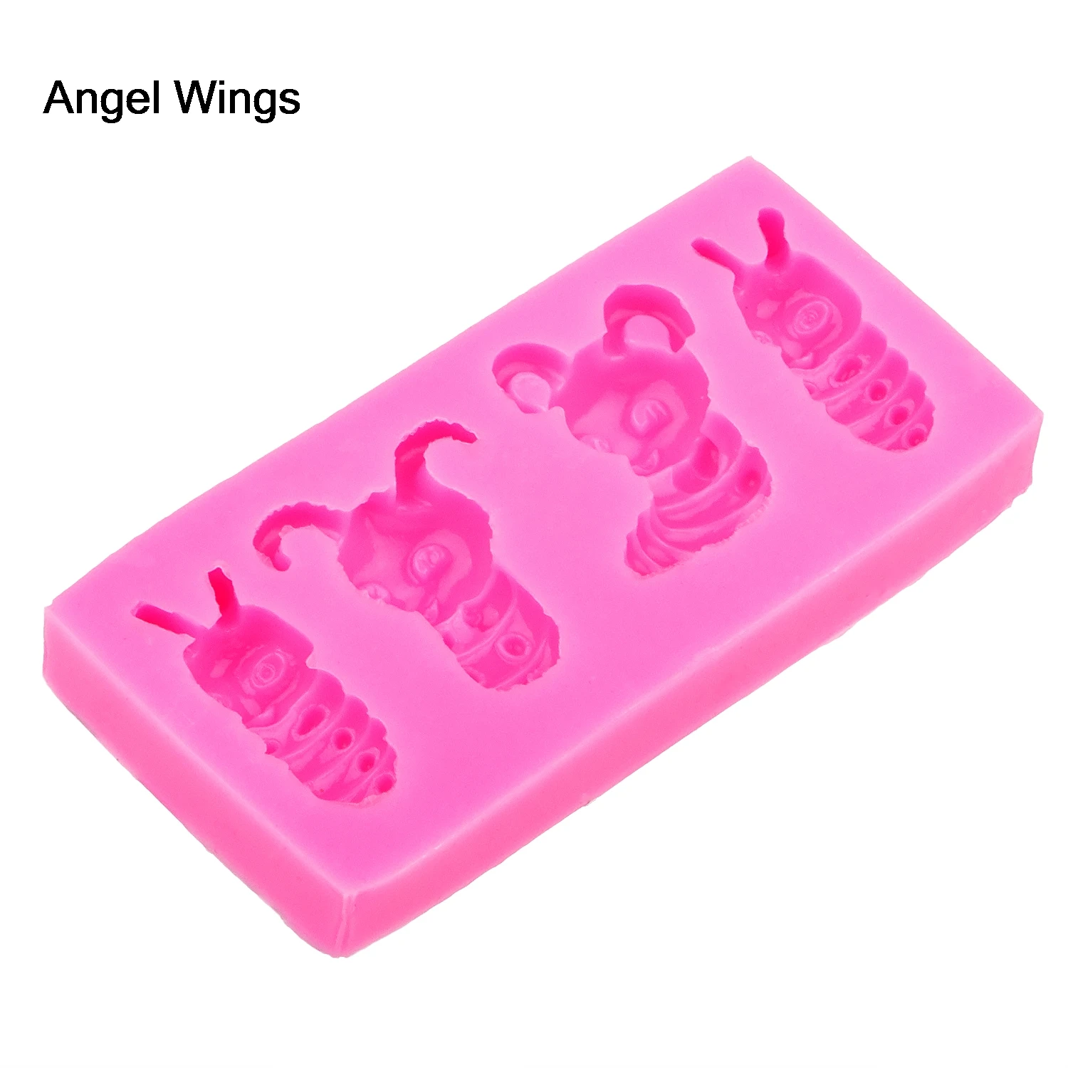 Angel Wings пищевая 3D форма для помадки силиконовая торта насекомое обратная