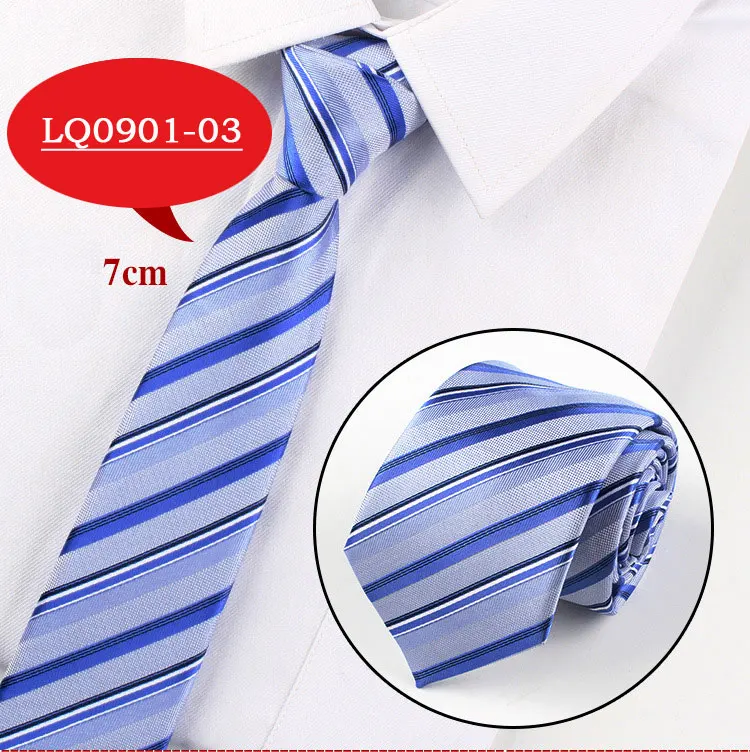 Men Tie Fashion 7cm Classic Luxury Jacquard Woven Neckties Factory Seller Bridegroom Business Wedding Accessories Shirt Neck Tie