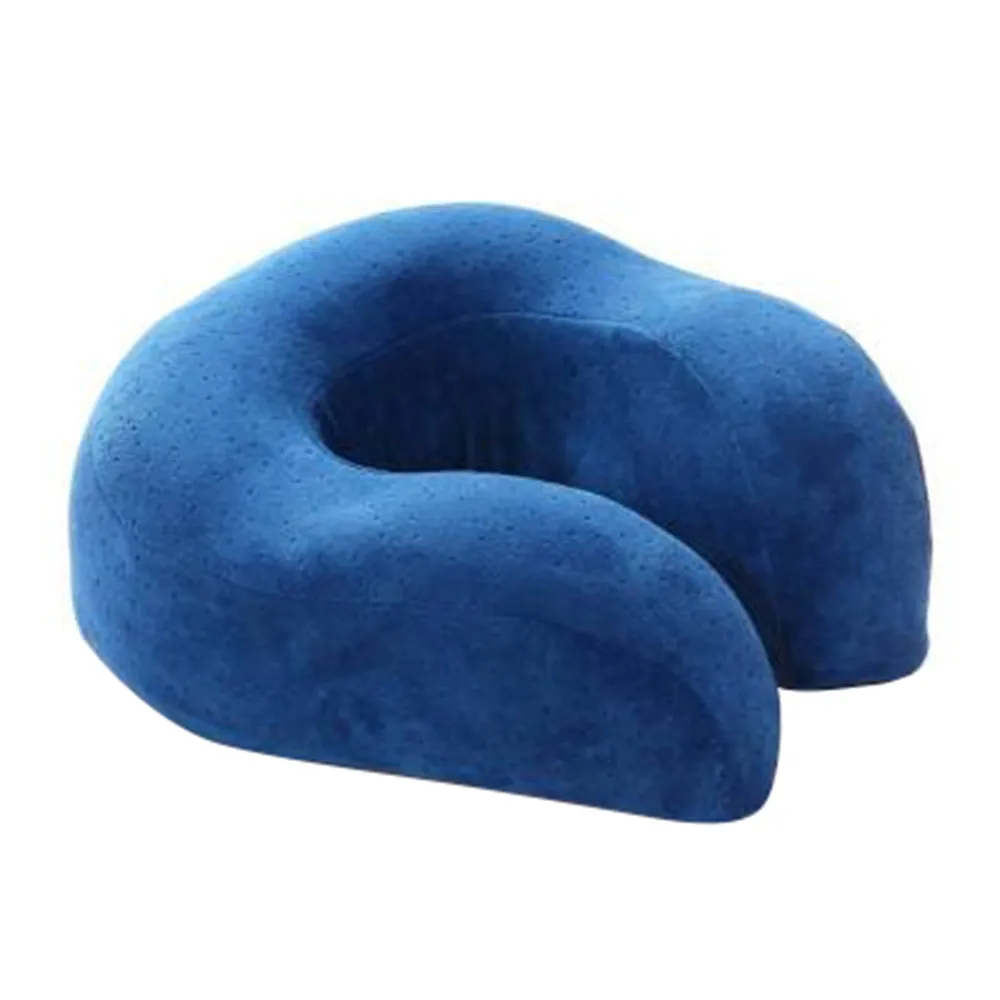 1 Soft Memory Foam Comfort Neck Support Soft Velour Travel Cushion Pillow With Rucksack reduces pressure on the neck#30 - Цвет: 1