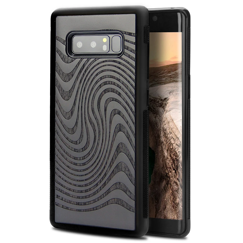 Роскошные чехлы для телефонов Samsung Note 8 Note8 чехол настоящая древесина твердая