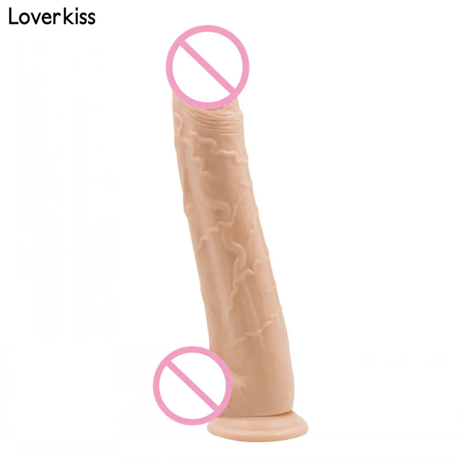 Loverkiss длинный реалистичный огромный фаллоимитатор с присоской 12 6*2 2 дюйма