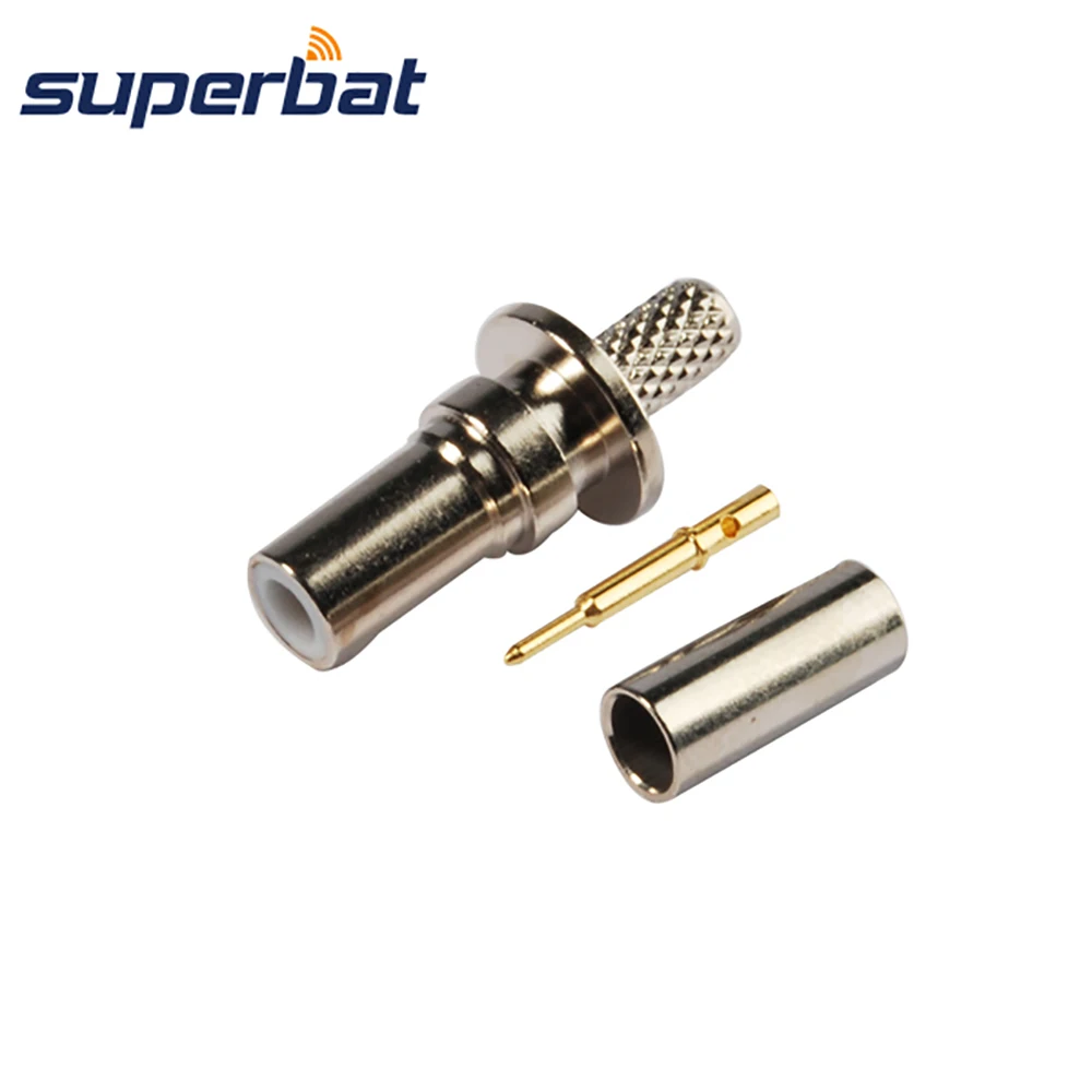 

Superbat 50 Ohm SMB Female Coaxial Connector Cable Mount Straight Crimp for RG316 RG174 LMR100 Cable Fakra Adapter