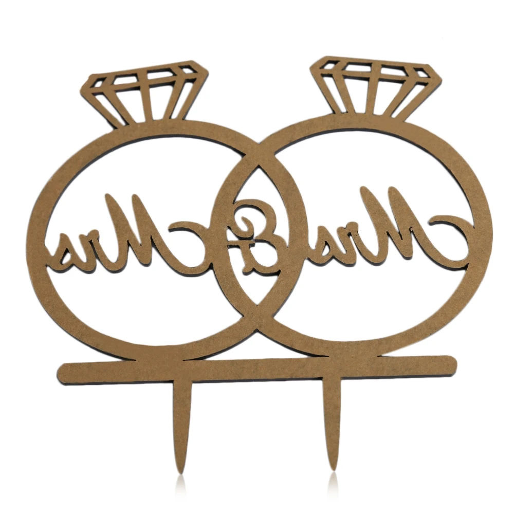 Шикарный кольцо с бриллиантом Форма свадебный торт вставлена карта