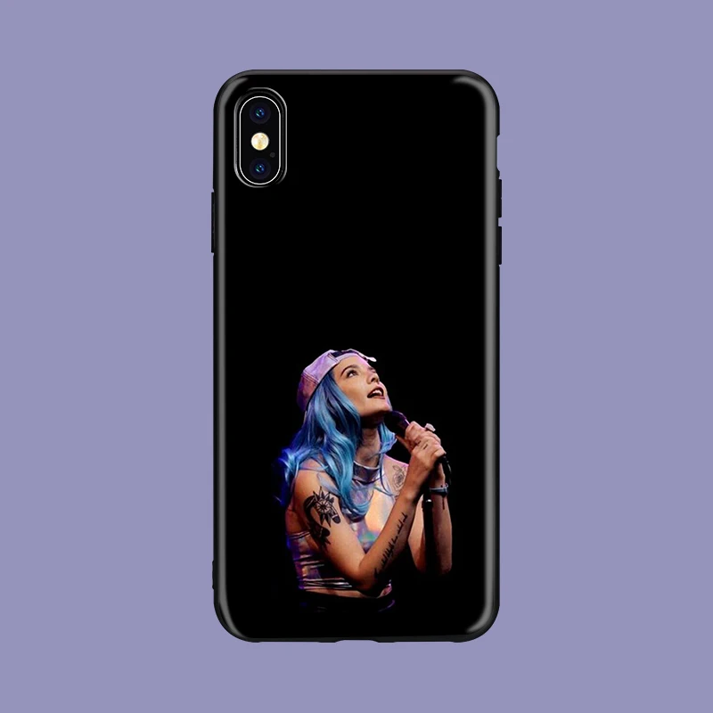 Halsey мягкий силиконовый черный чехол для телефона iPhone 5 5S SE 6 6s 7 8 plus X Xs XR max для Apple 5s