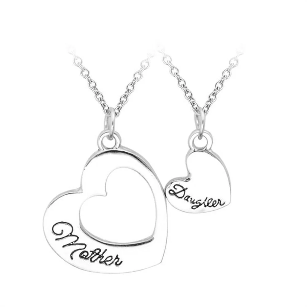 2 шт. винтажный ошейник в виде сердца для матери и дочери|mother daughter pendant|pendant