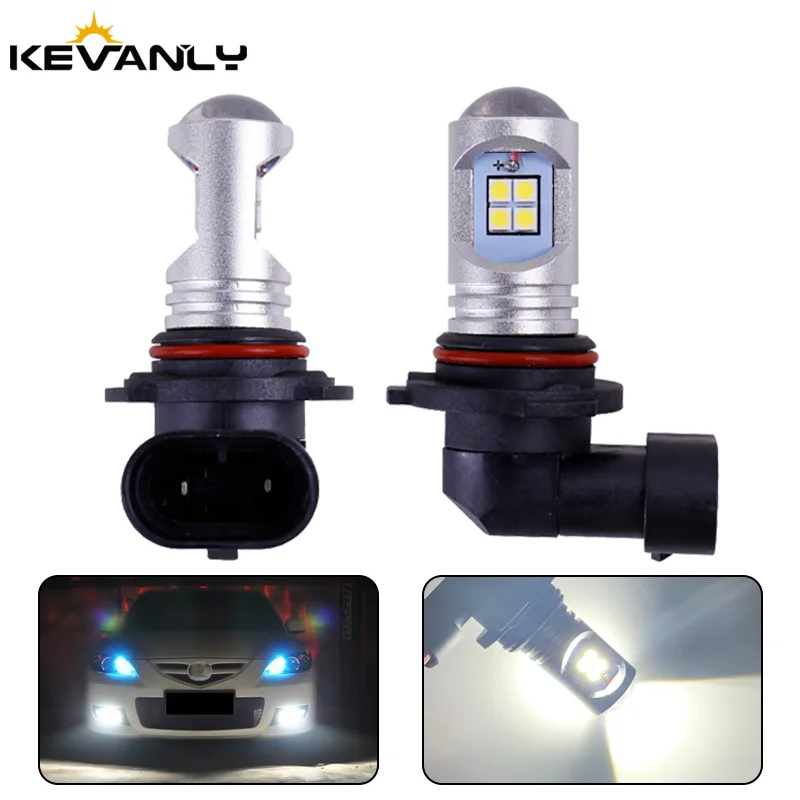 2 шт. Противотуманные фары дневные фары led светильник H4 H7 H8 H11 9005 9006 HB3 HB4 3030 чипы туман светильник s лампы для фар дальнего света светильник Противотуманные фары автоматические светодиоды Светодиодные лампы 12v
