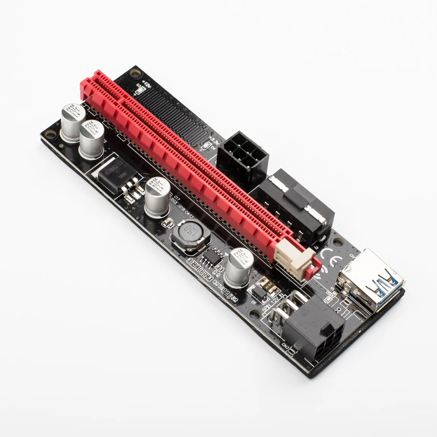 2018PCI E Riser PCI Express 009 S 1X к 16X Card 60 см USB 3 0 SATA для 6Pin мощность кабель BTC Bitcoin горно Miner| |