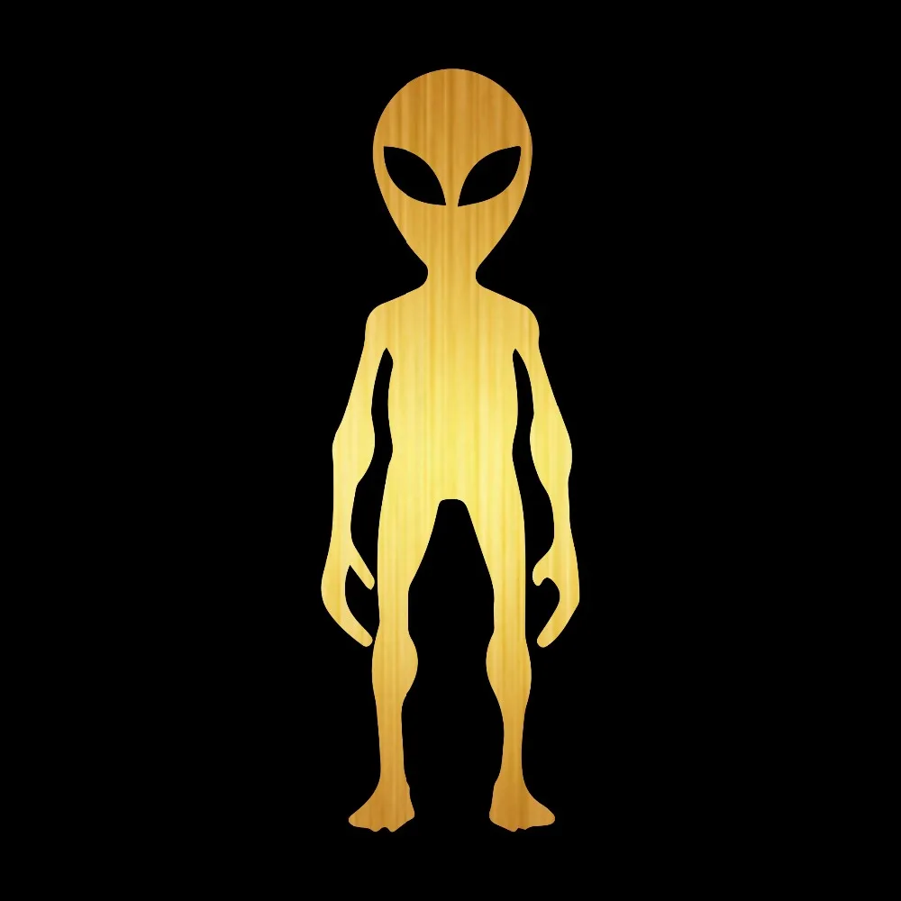 Tangcredy 2-я половинная цена 4 см * 12 8 &quotAlien стоя&quot виниловая наклейка забавные