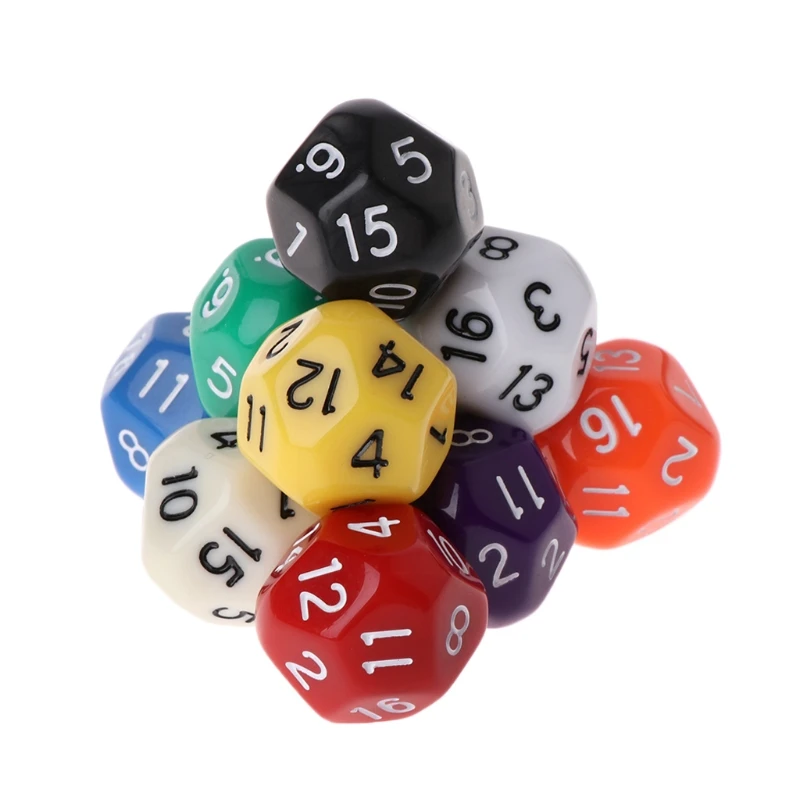 

NoEnName_Null High Quality 10pcs 20 Sided Dice D20 Polyhedral Dices ForTable Games