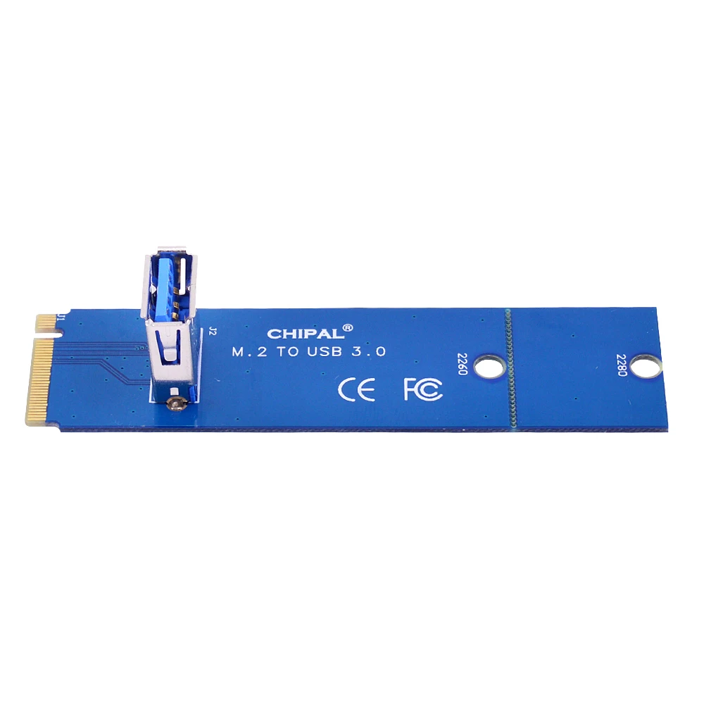 Адаптер CHIPAL NGFF M.2 на USB 3 0 для PCIe PCI-E Райзер карта M2 USB3.0 графической карты |