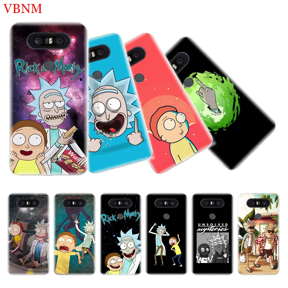 Рик и Морти Silicome рисунком чехол для телефона LG G4 G5 G6 G7 Q6 Q7 Q8 V10 V20 V30 V40 K8 K10 подарок Art