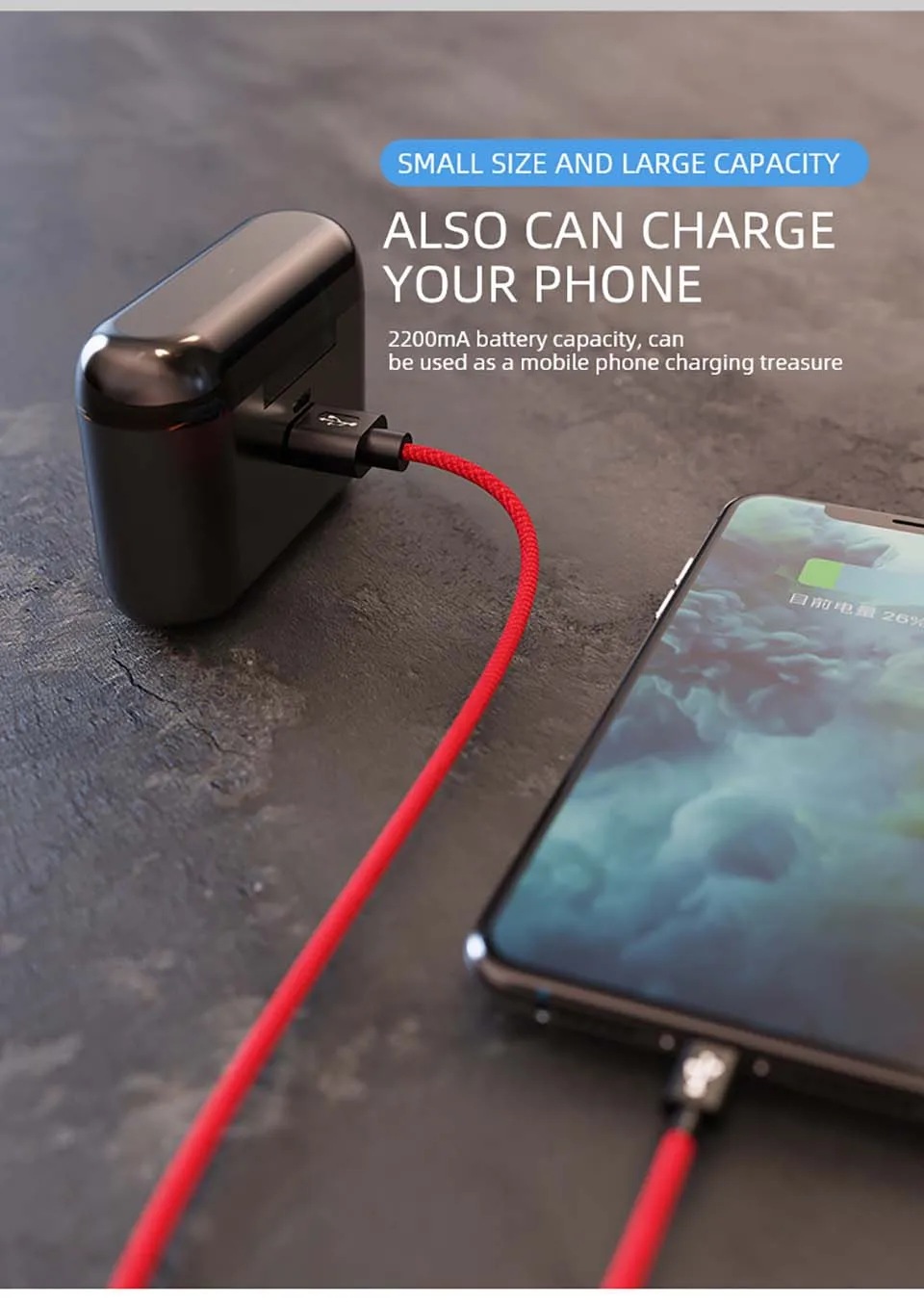 BL1TWS Bluetooth 5,0 наушники-вкладыши стерео Игры низкая задержка шумоподавления наушники с зарядным устройством для зарядки телефона