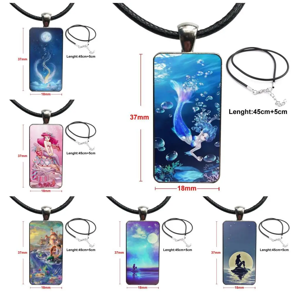 Цепочки и ожерелья с Сталь покрытием Стекло колье кабошоном Длинные кулон