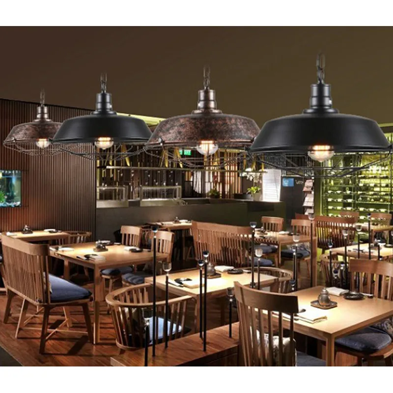 GZMJ винтажные подвесные светильники промышленный Декор ржавый горшок крышка