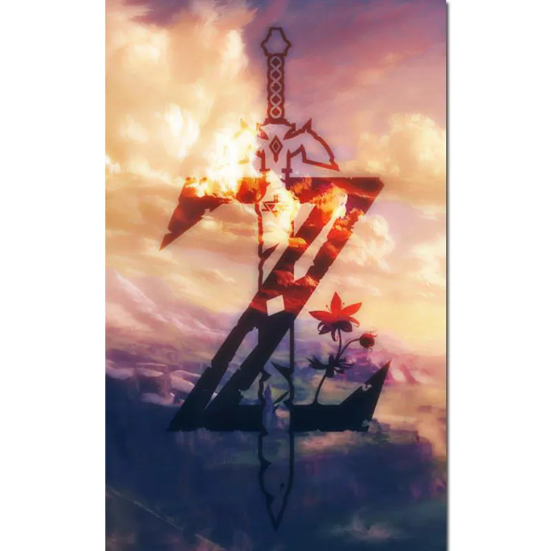 Полный квадрат 5d Diy Алмазная картина Zelda игра мультфильм Диамант Картина лошадь