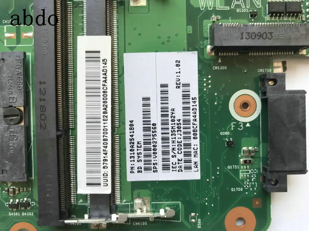 Материнская плата для ноутбука Toshiba satellite C850 C855 V000275560 DK10F 6050A2541801 MB A02|Материнские