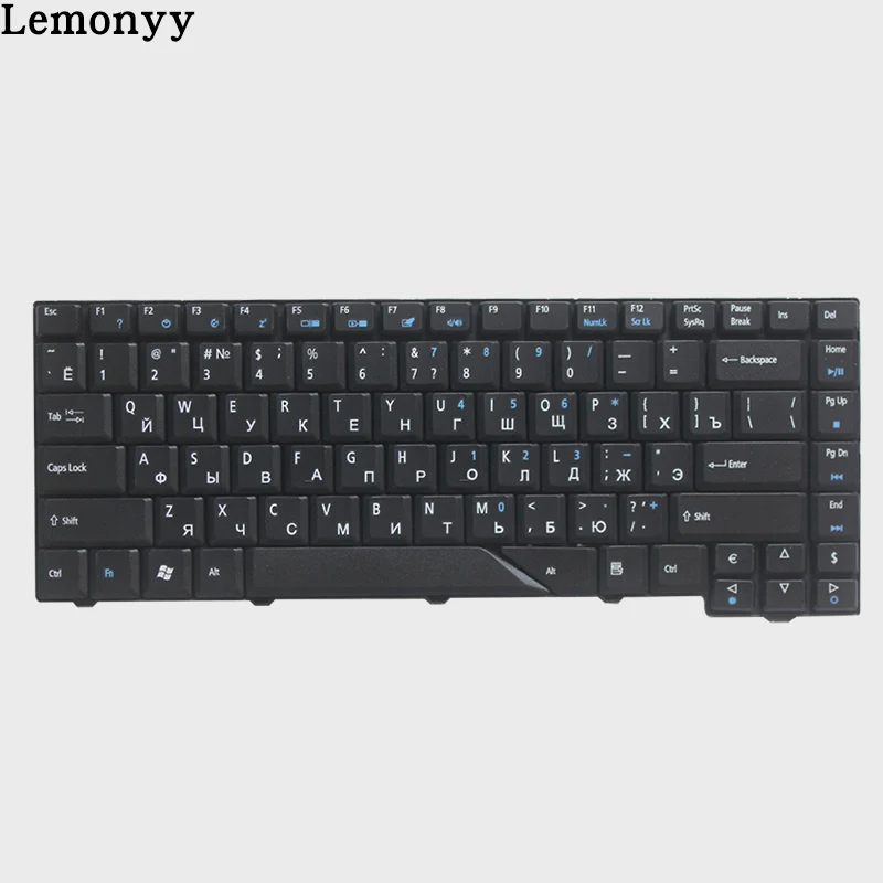Новая русская клавиатура для acer Aspire 5715 5715Z 5720G 5720Z 5720ZG 5910G 5920G 5920ZG 5950G RU Клавиатура для ноутбука черный/белый - Цвет: Черный