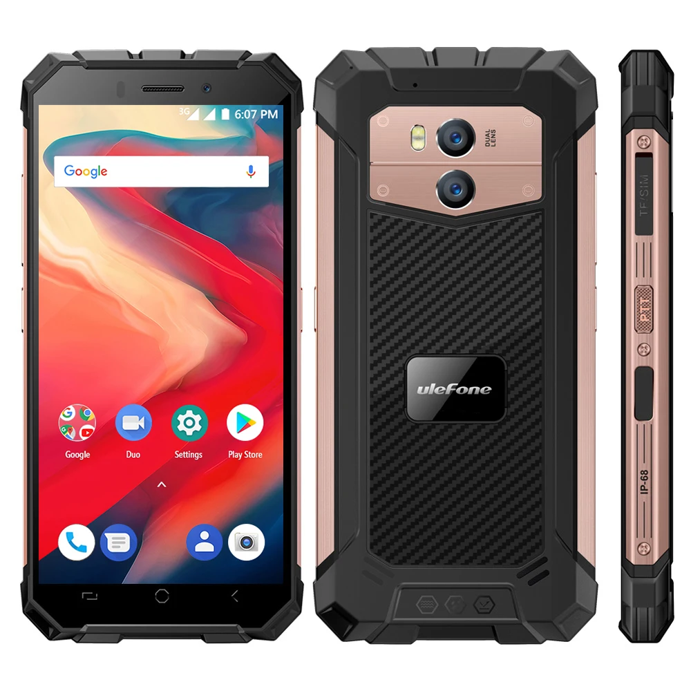 Ulefone Armor X2 смартфон с 5 дюймовым дисплеем четырёхъядерным процессором ОЗУ 2 Гб ПЗУ