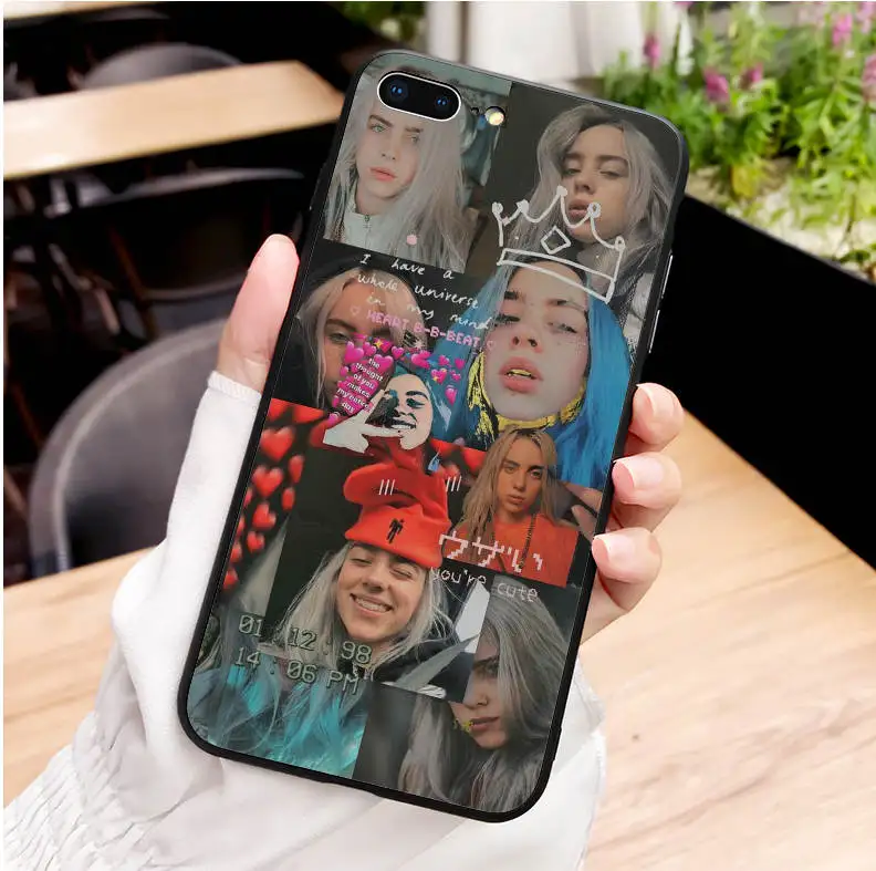 Billie eilish rainbow blohsh Оушен Глаза Мягкий силиконовый чехол для телефона TPU чехол для iPhone SE 5 5S 6 6S 7 8Plus 11 Pro MAX XR XS X - Цвет: TPU
