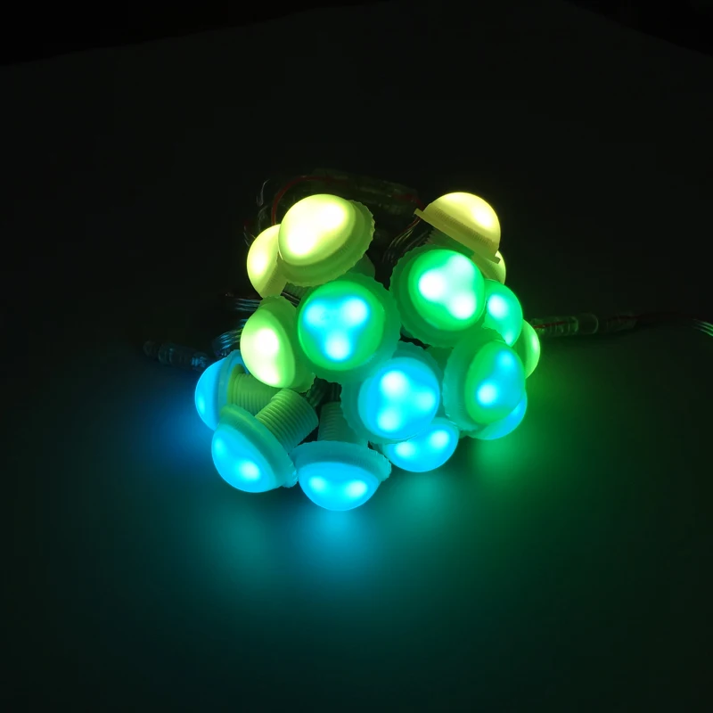 12В 30 мм 3leds UCS1903 rgb led pixel light 5050 smd module диаметр 3 светодиода/модуль водонепроницаемый