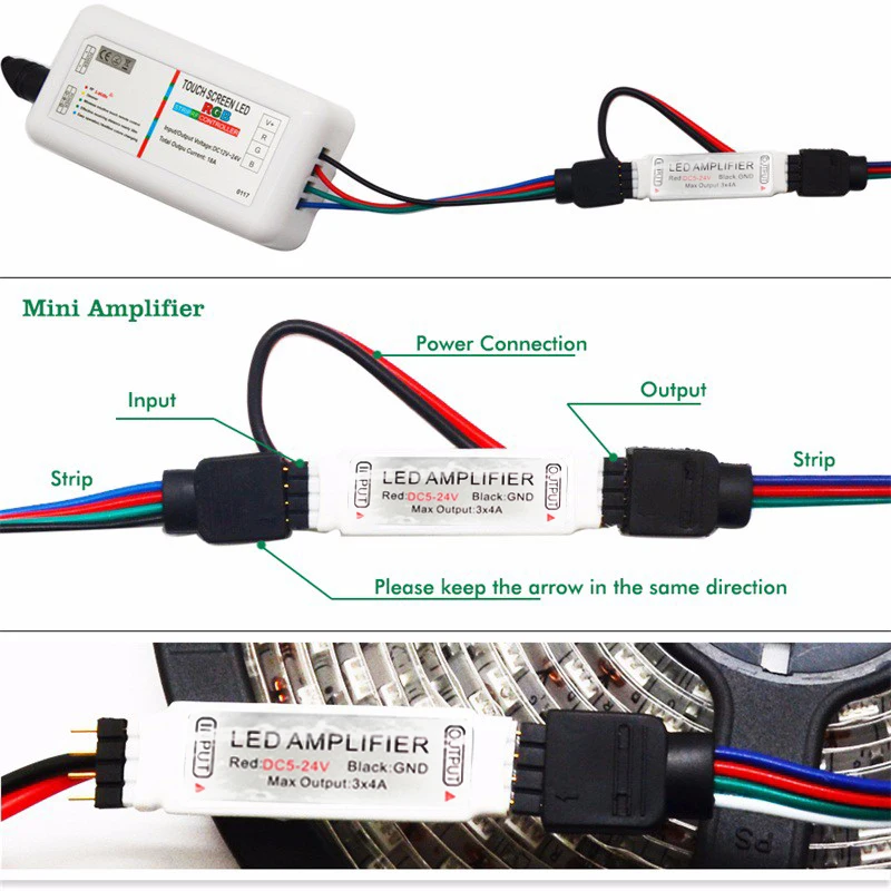 5 м 10 15 20 DC12V Светодиодная лента 5050 SMD Led Гибкий свет 60led/M + 2 4G RF пульт дистанционного
