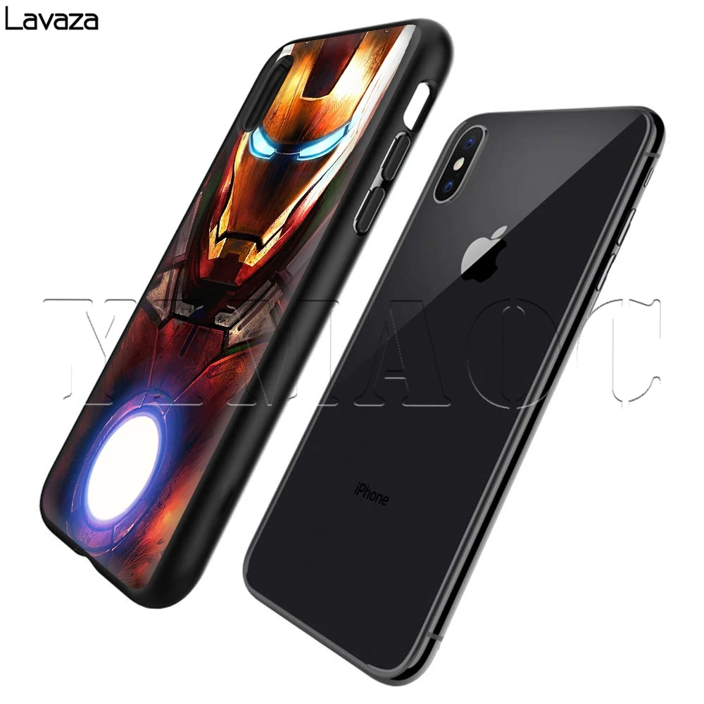 Чехол Lavaza Super Hero Iron Man для iPhone 11 Pro XS Max XR X 8 7 6 6S Plus 5 5s se |
